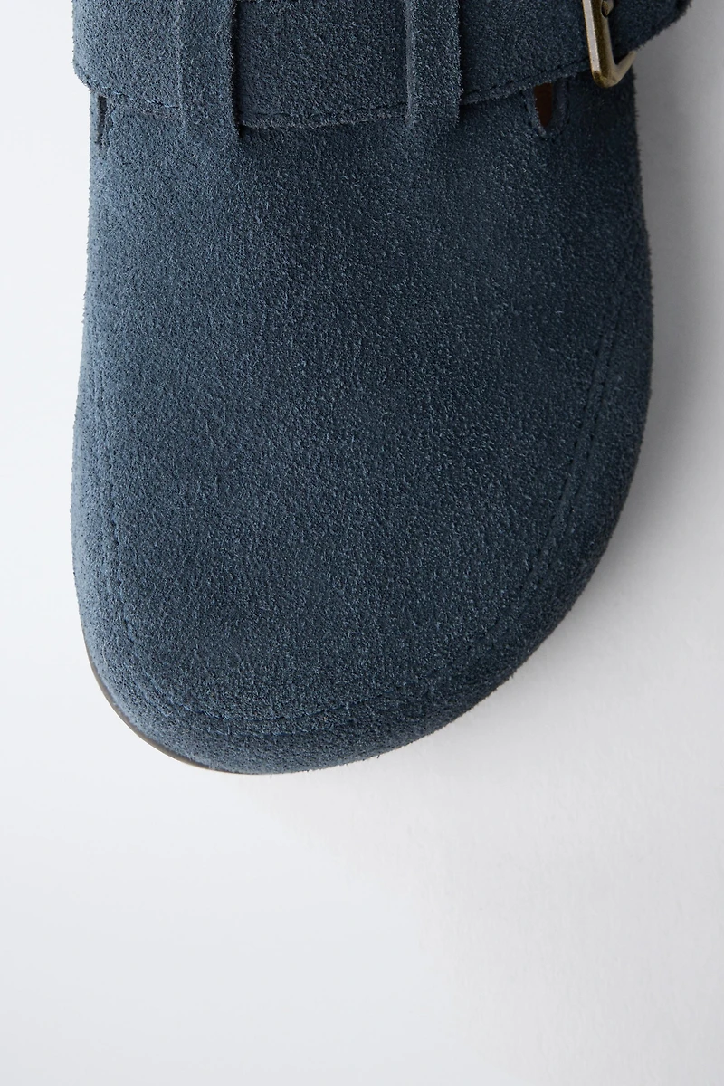 STORIESZ - SPLIT LEATHER CLOGS