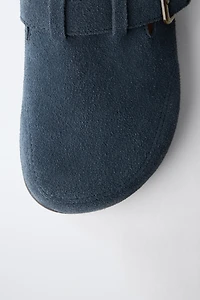 STORIESZ - SPLIT LEATHER CLOGS