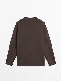 Pull en maille oversize à col V