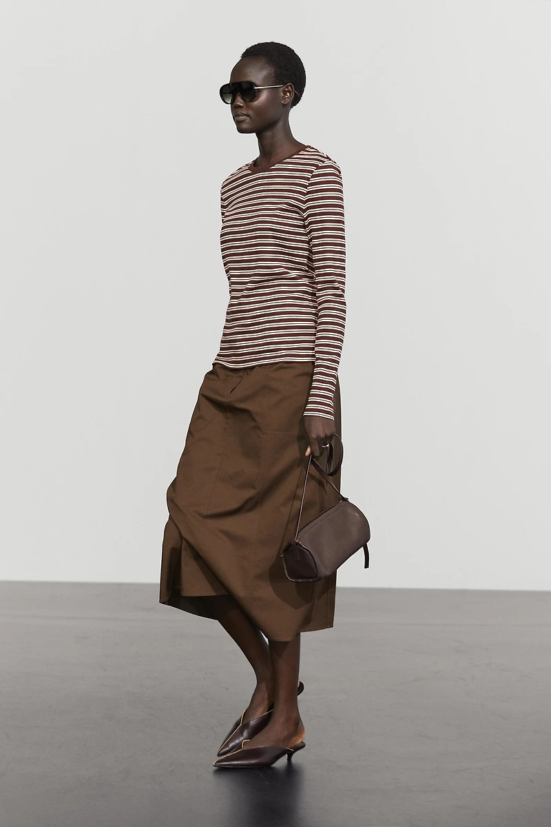 100% cotton striped T-shirt