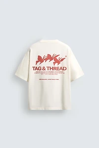 CONTRASTING PRINT T-SHIRT