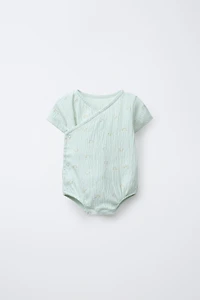 RAINBOW TEXTURED WRAP BODYSUIT