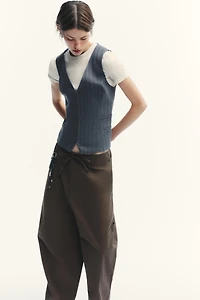 PINSTRIPE TOP VEST