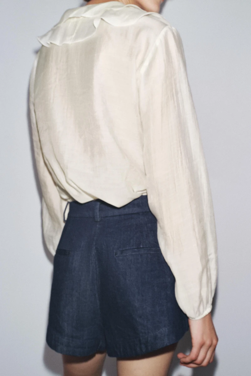 ZW COLLECTION RUFFLED SHIRT