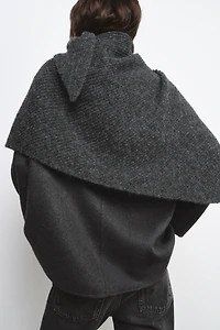 WOOL BLEND BLAZER WITH HANDKERCHIEF ZW COLLECTION