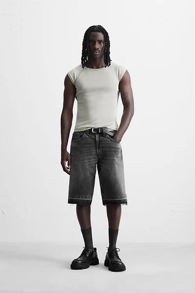 BAGGY FIT DENIM SHORTS