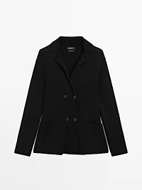 Cardigan double boutonnage 100 % laine