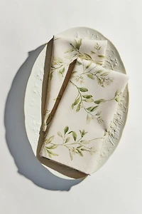 BRANCH AND FLORAL PRINT NAPKINS (PACK OF 2)