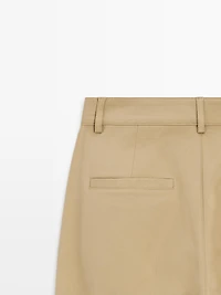 Pantalon droit plissé