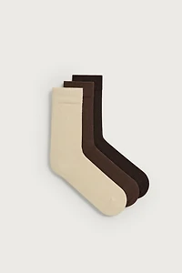THREE-PACK OF LIGHTWEIGHT TEXTURED SOCKS
