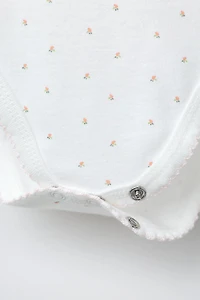 FIVE-PACK OF SHORT-SLEEVED FLORAL BODYSUITS