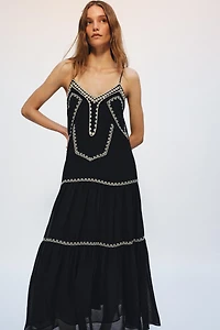 ZW COLLECTION EMBROIDERED LONG DRESS