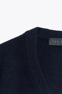 PULL 100 % LAINE COL EN V