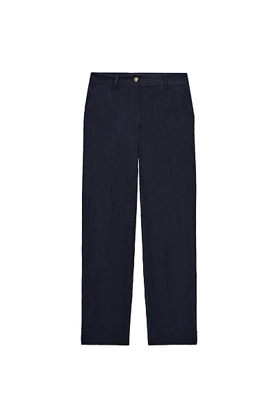 PANTALON DROIT EFFET FROISSÉ