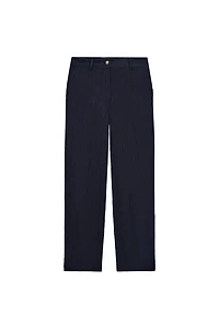 PANTALON DROIT EFFET FROISSÉ
