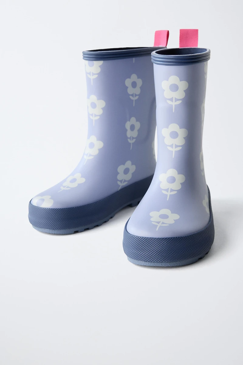 FLORAL RAIN BOOTS