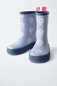 FLORAL RAIN BOOTS