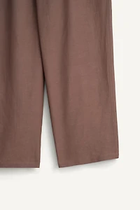 RELAXED FIT WRAP PANTS