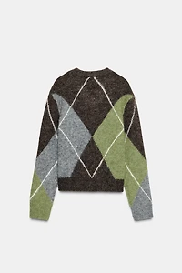 DIAMOND KNIT JUMPER