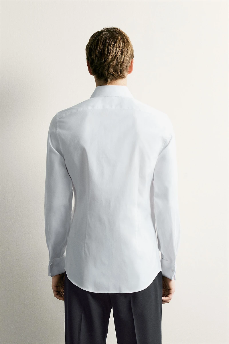 SLIM FIT DOUBLE CUFF SHIRT