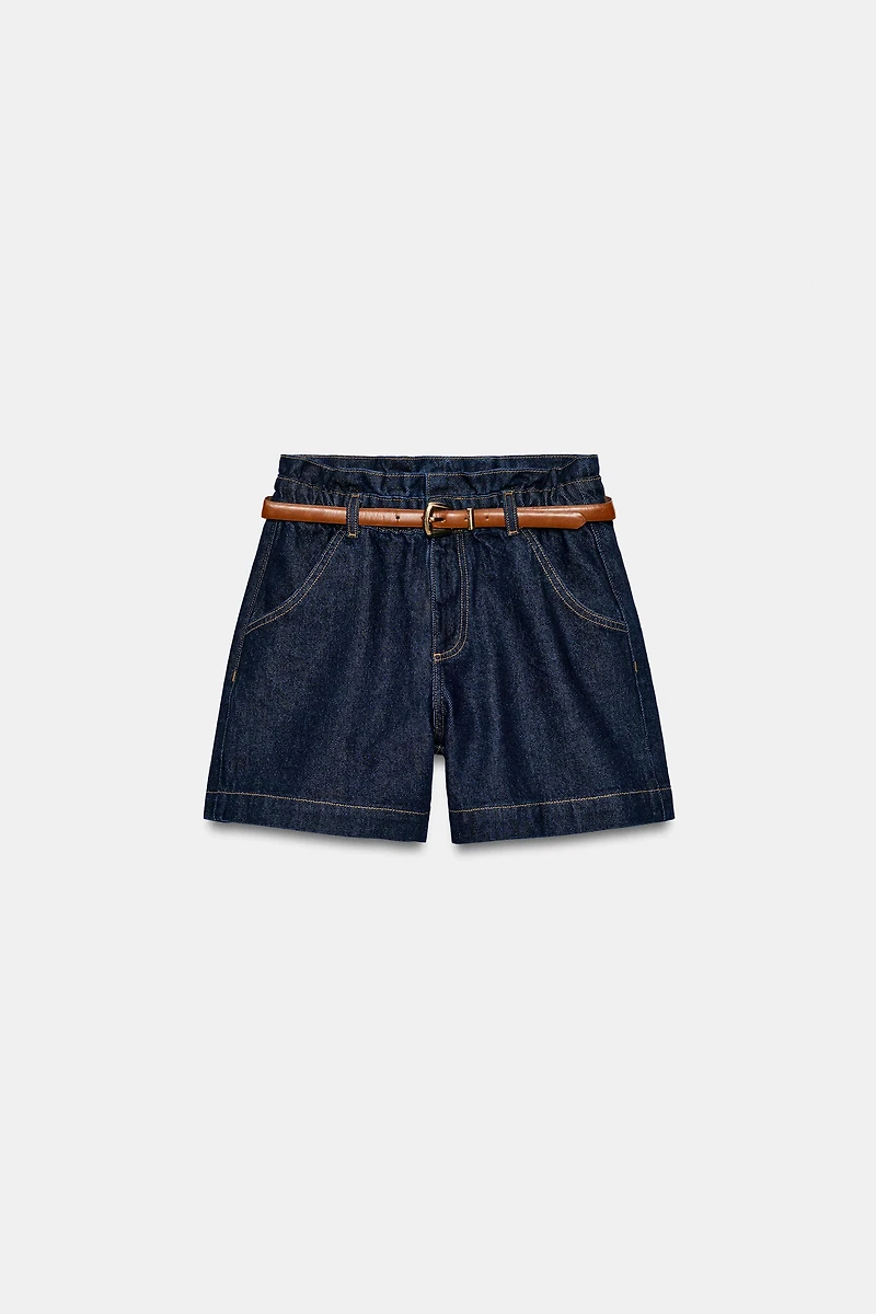 BELTED BAGGY SHORTS