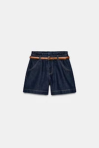 BELTED BAGGY SHORTS
