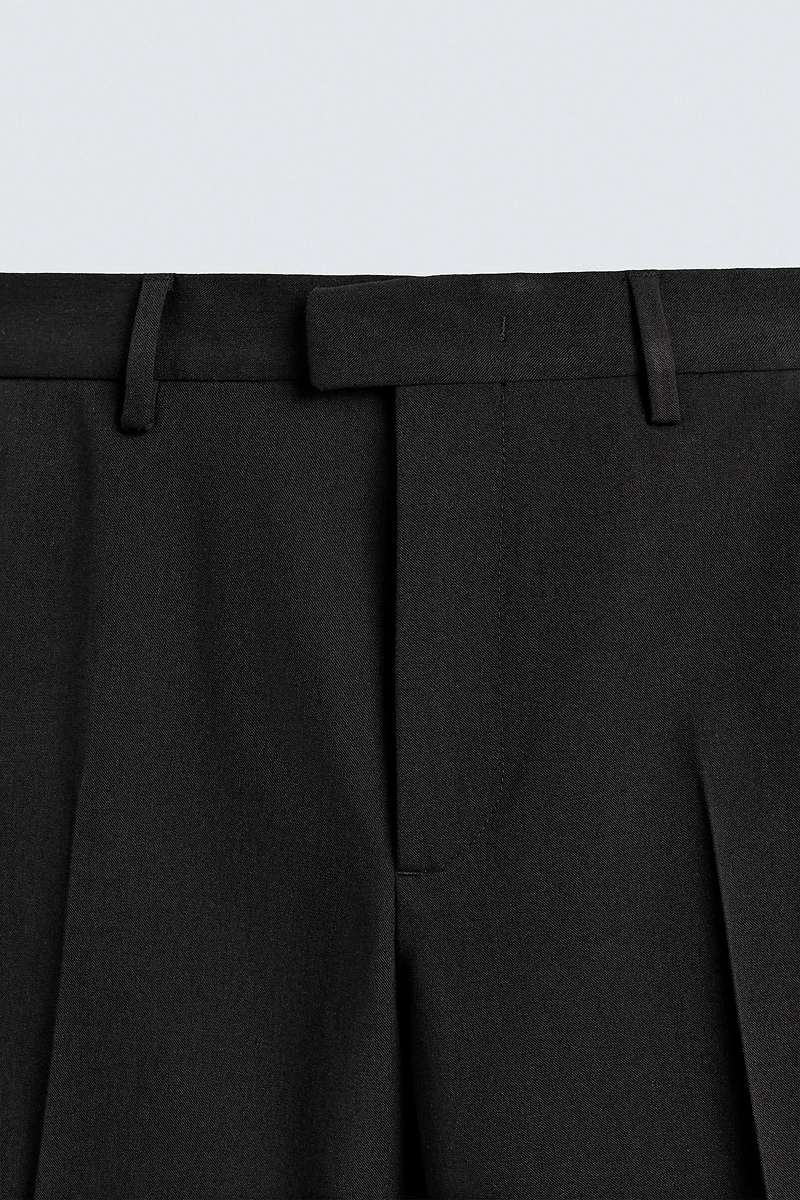 REGULAR FIT TUXEDO PANTS WITH BANDS