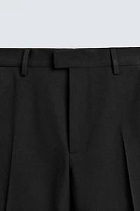 REGULAR FIT TUXEDO PANTS WITH BANDS
