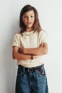BEADED KNIT SWEATER