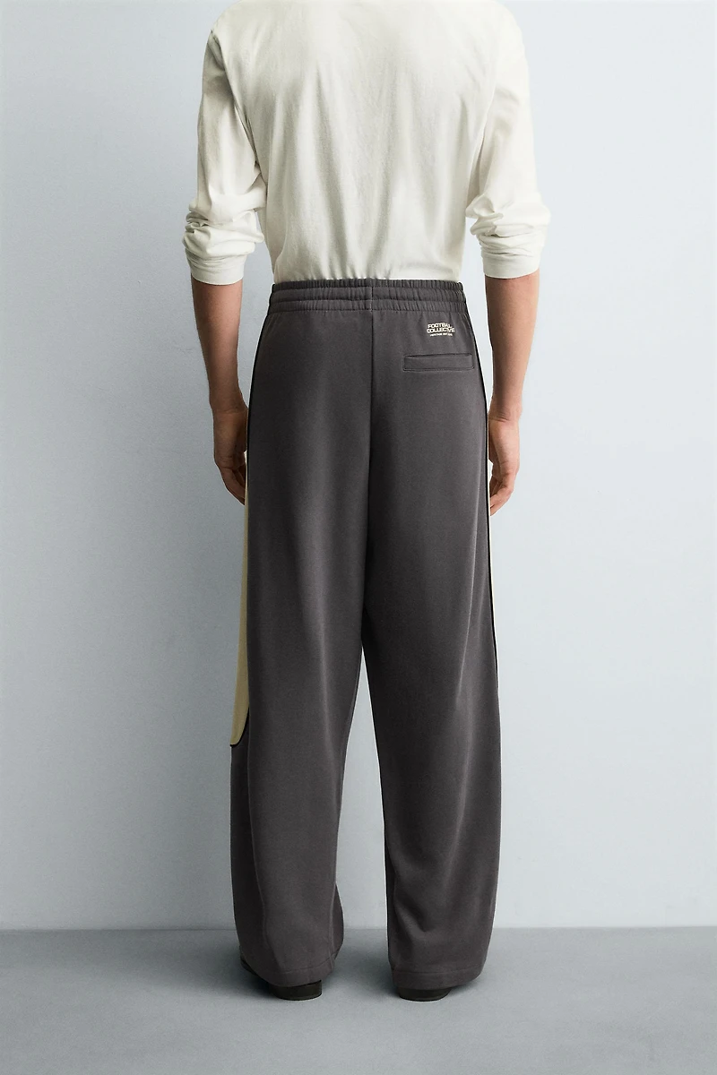 PANTALON COUPE DÉCONTRACTÉE COLOR BLOCK