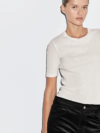 Straight-leg needlecord trousers