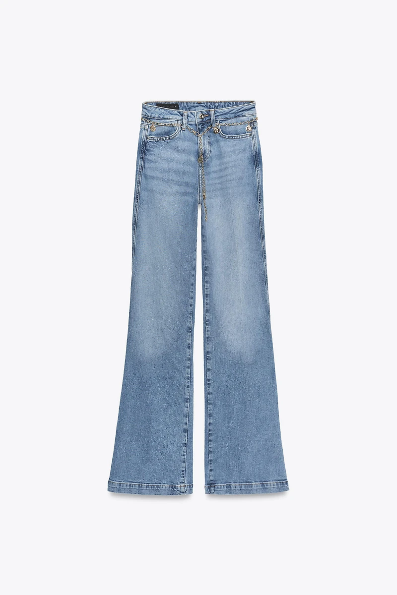 JEAN Z1975 BOOTCUT TAILLE HAUTE CEINTURE CHAÎNE