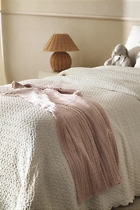 CHILDREN'S MINI WAFFLE-KNIT BEDSPREAD