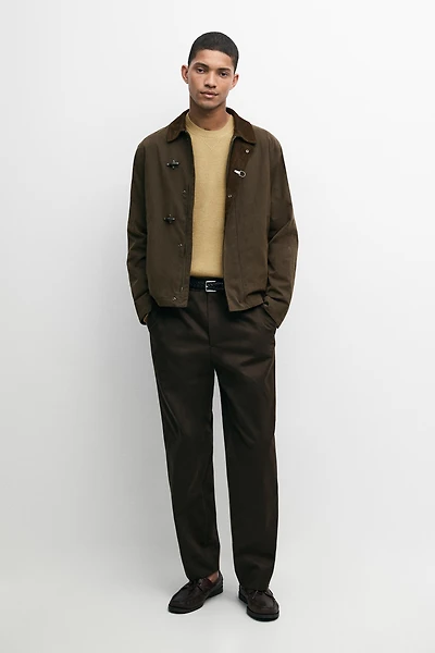 100% cotton wide-leg pants
