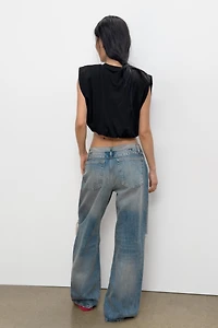 BALLOON SHOULDER PAD TOP
