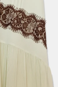SHORT COMBINATION LACE DRESS
