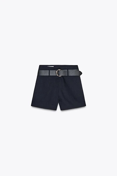 BELTED SHORTS
