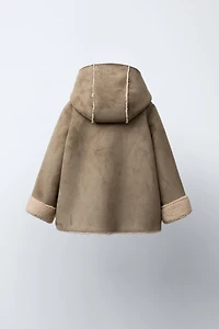 MANTEAU DOUBLE FACE EFFET MOUTON