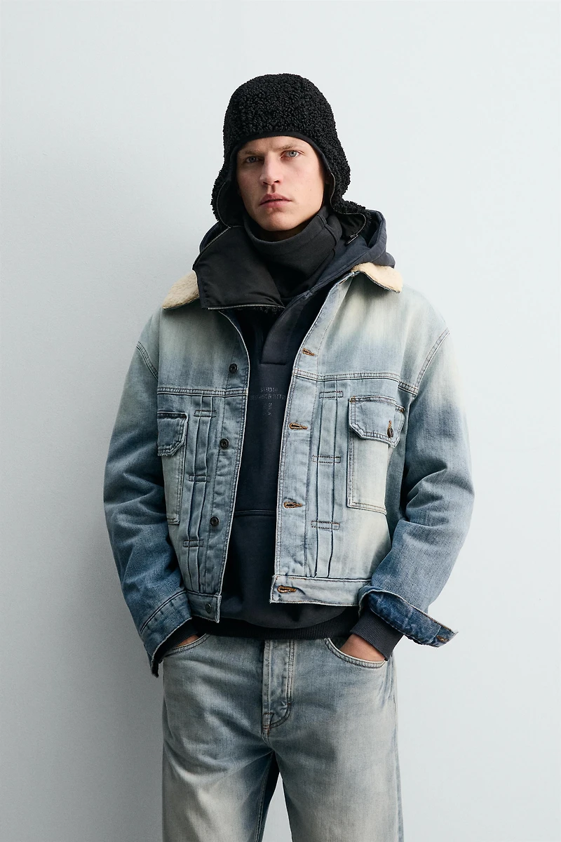 PLEATED DENIM JACKET X SR_A