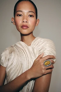 METAL STONE RING