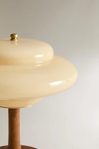 CORDLESS GLASS TABLE LAMP