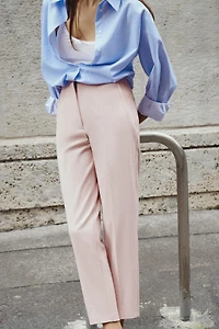 HIGH-WAISTED ANKLE PANTS