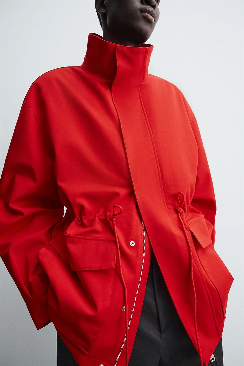 WATER REPELLENT DETACHABLE PARKA