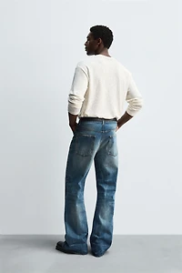 WIDE FLARE FIT JEANS
