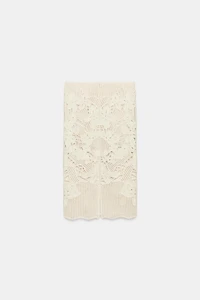 ZW COLLECTION CROCHET MIDI SKIRT