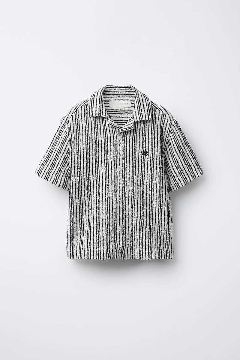 RUSTIC STRIPED BOWLING SHIRT