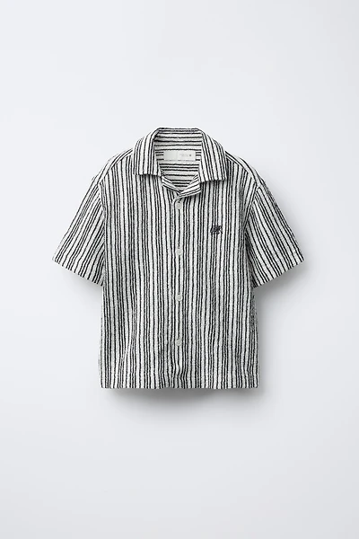 RUSTIC STRIPED BOWLING SHIRT