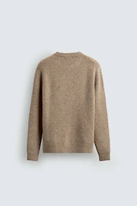 REGULAR FIT WAFFLE TEXTURED JUMPER