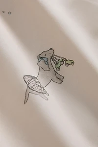 CHILDREN'S SKATING DOG FLAT SHEET