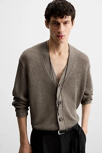 CARDIGAN STRUCTURE AJOURÉE